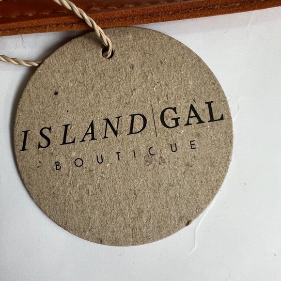 Rattan Woven Crossbody Bag Circle Round Long Strap Brown Island Gal New - Picture 8 of 9